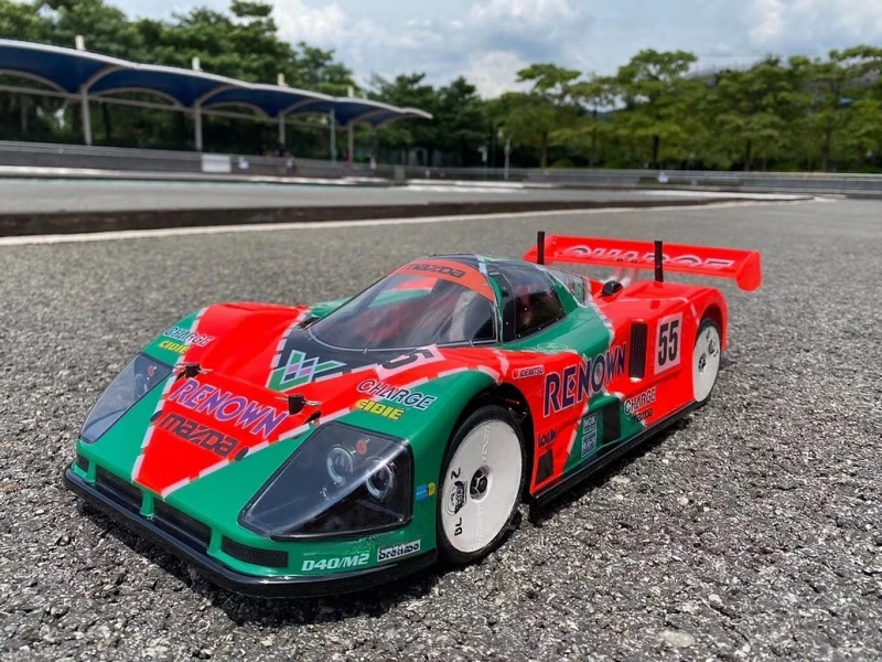 Прозрачный корпус для Mazda 787B TC017 1/10 ширина 190 мм колесная база 257 шасси Tamiya TT01 TT02