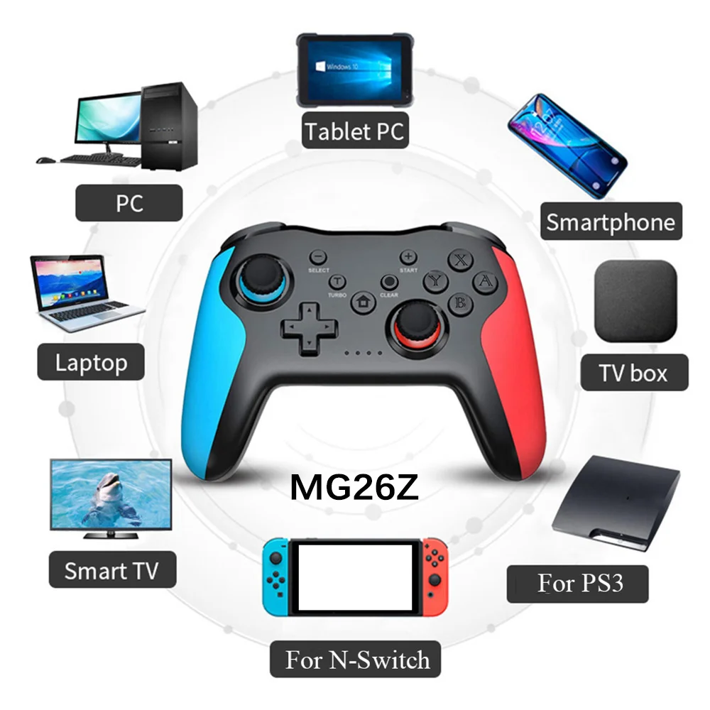 

Bluetooth Wireless Controller for Switch Pro PC PS3 Joystick Gamepad NFC Professional Gamepad Without Delays Free shipping