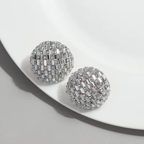 FishSheep кристаллы серьги-гвоздики 30 мм