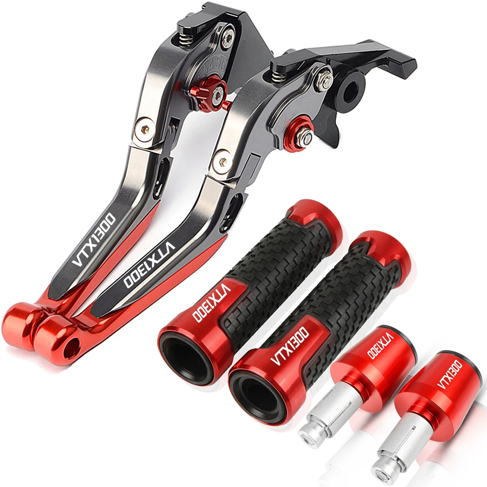 

Motorcycle Adjustable Brake Clutch Levers Handlebar Hand Grips Ends For HONDA VTX1300 RETRO 2003 2004 2005 2006 2007 2008 2009