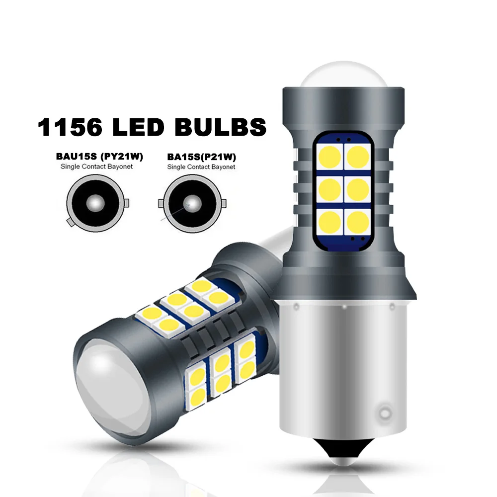 

2 шт. 1156 P21W BA15S Led BAU15S 1157 BAY15D T20 светодиодный 7443 W21/5W светодиодный W21W светодиодный сигнал поворота автомобиля, стоп-сигнал, светильник заднего х...