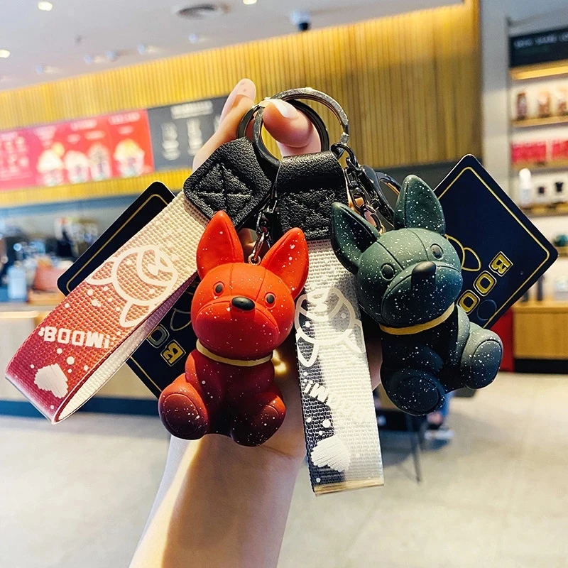 Коллекция 2022 года брелок в виде французского бульдога из искусственной смолы