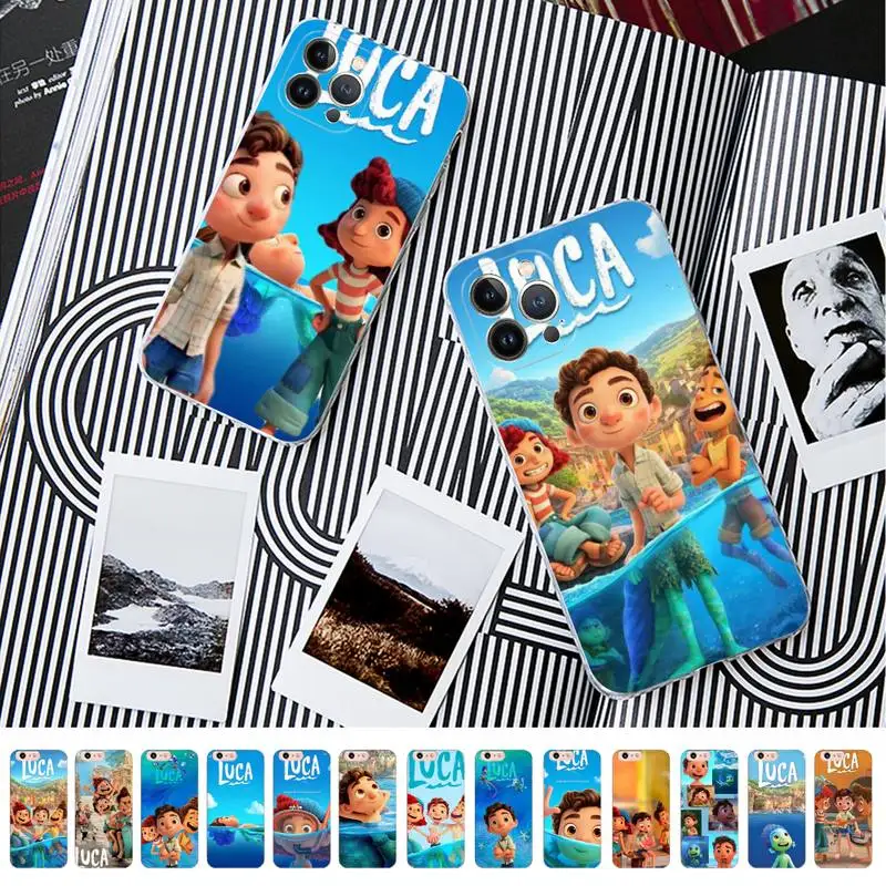 

Disney Luca Phone Case For iPhone 14 11 12 13 Mini Pro XS Max Cover 6 7 8 Plus X XR SE 2020 Funda Shell