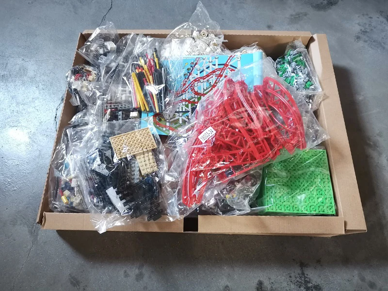 С оригинальной коробкой 4619 шт. мотор Fairground большие американские горки