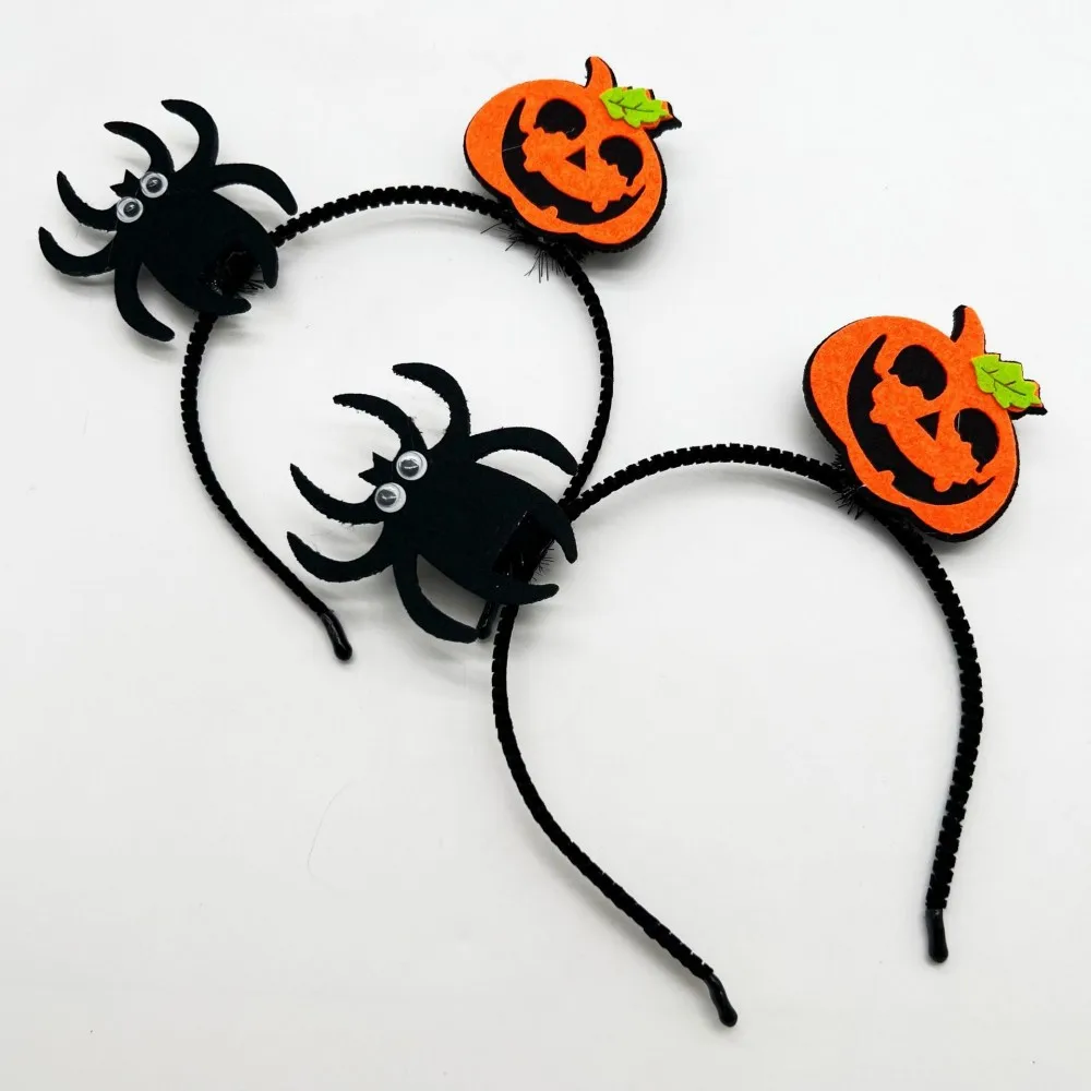 

Funny Cartoon Halloween Headband Cosplay Hair Hoop Pumpkin Devil Spider Hairband Holiday Party Masquerade Trend Accessories Gift