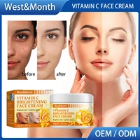 vitamin c facial cream skin care face brightening whitening moisturizing fade dark spot melanin remove acne beauty cosmetics 50g