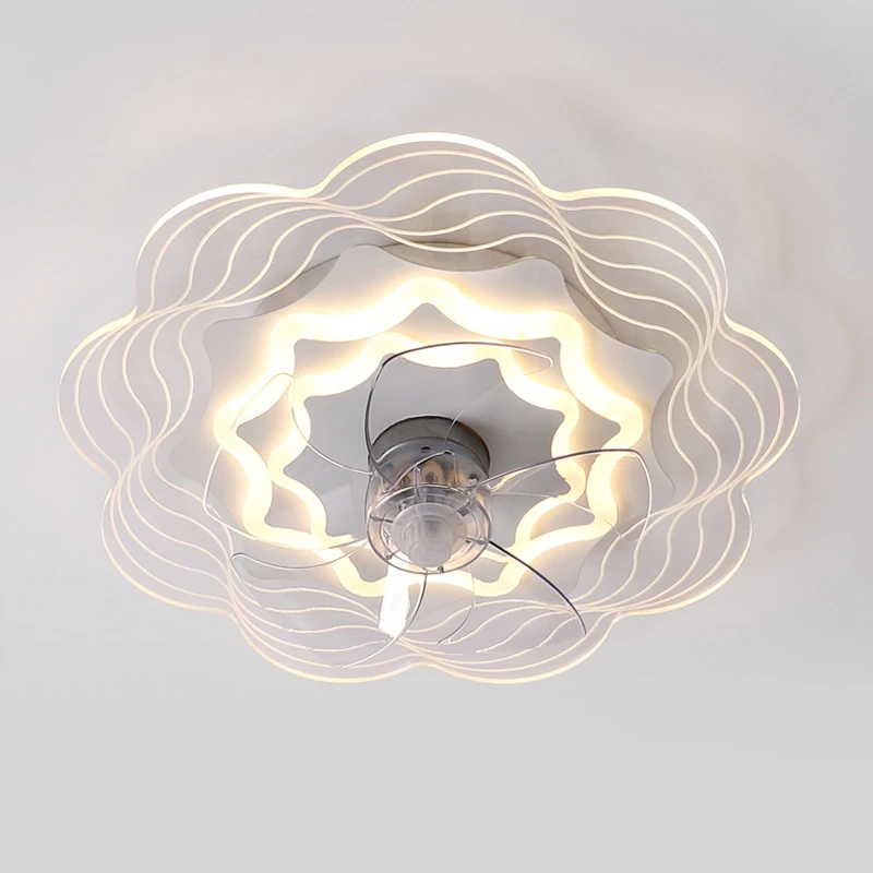 

Living Room Dining LED Ceiling Fan Lamp Modern Children's Bedroom Ceiling Light Home Integrated Folding Fans With Lamp Mounted