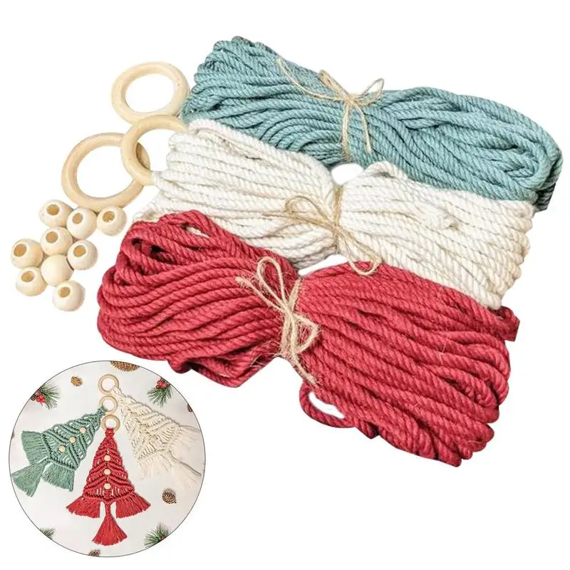 

Macrame Christmas Tree Ornaments Mini Macrame Wall Boho Christmas Ornaments Handmade Christmas Tree Christmas Home Decoration