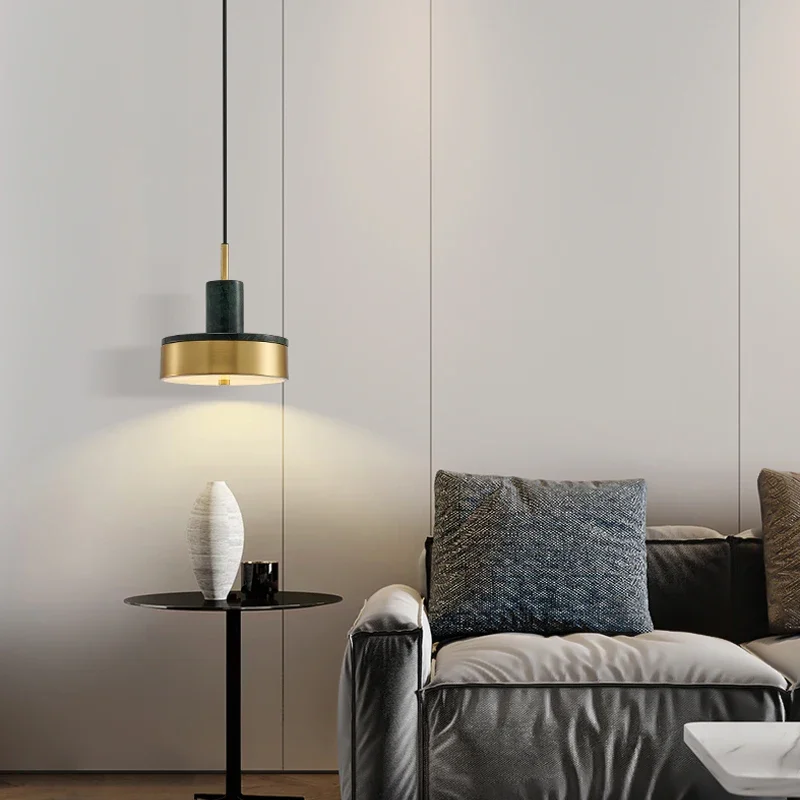 FKL скандинавская мраморная люстра простая прикроватная лампа для спальни