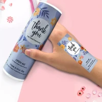 150pcsroll flower pattern thank you for your purchase sticker small shop gift package decor sealing personalized labels