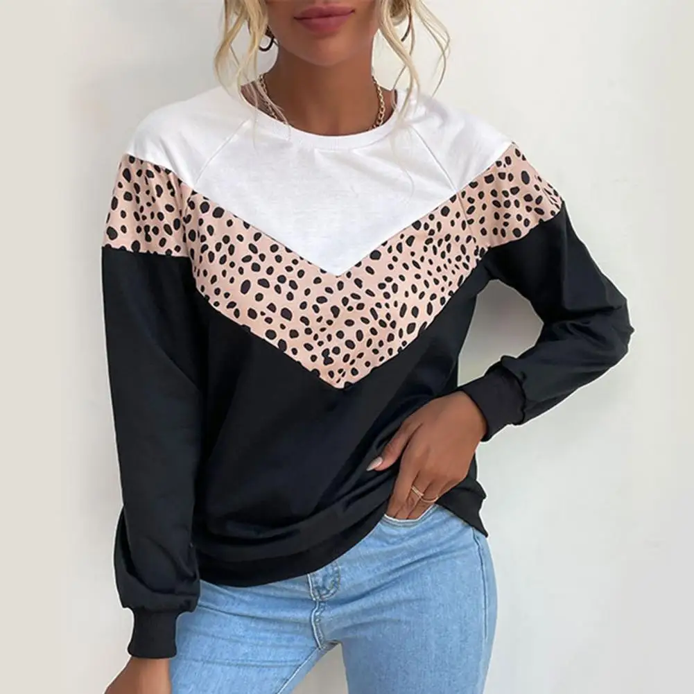 

Lady Autumn Top Long Sleeves Women Spring Sweatshirt Crew Neck Women Sweatshirt