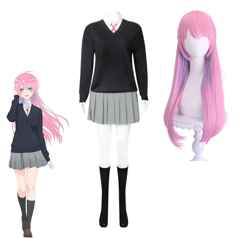 

Anime Shikimori Cosplay Wig Shikimori's Not Just a Cutie Costume Woman Wig Schoolgirl JK Uniform Skirt