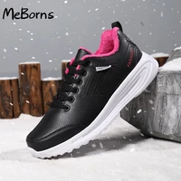 women winter sports shoes comfortable leather golf shoes female warm golfing sneakers black white classic golf sports gym shoes