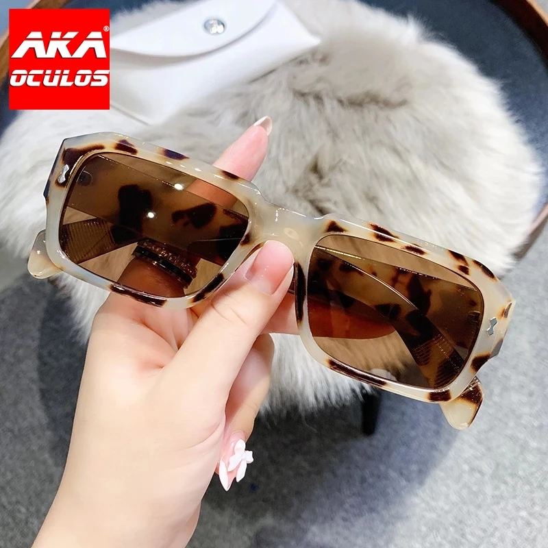 

AKA OCULOS 2022 Square Sunglasses Men Luxury Brand Glasses for Men/Women Vintage Eyeglasses Men Mirror Gafas De Sol Para Hombre