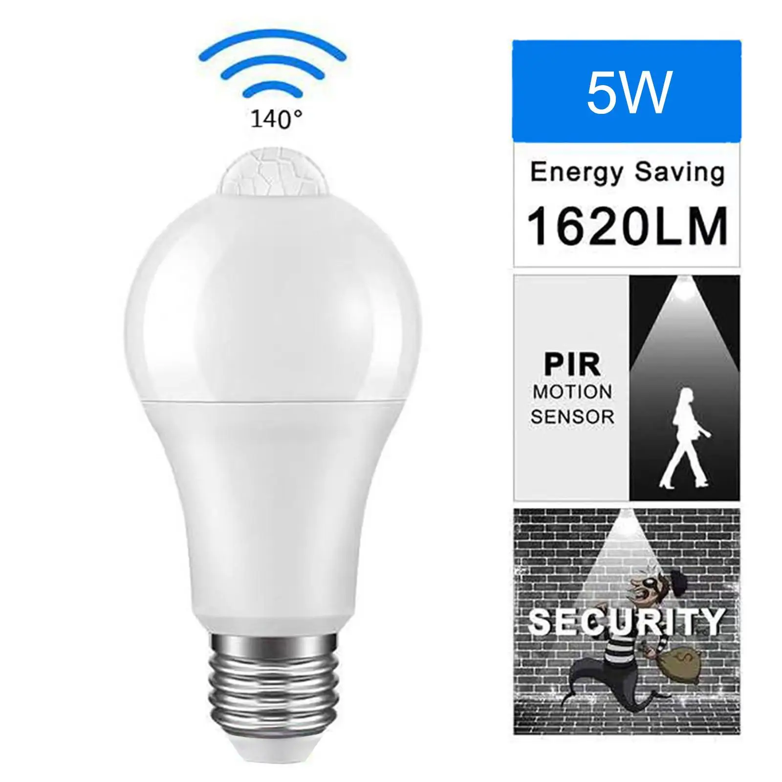 

E27 LED Radar Sensitive Light Bulb Energy Saving Auto On Off Smart Detection Motion Sensor Light 85-265V 10W 15W 20W Lampada LED