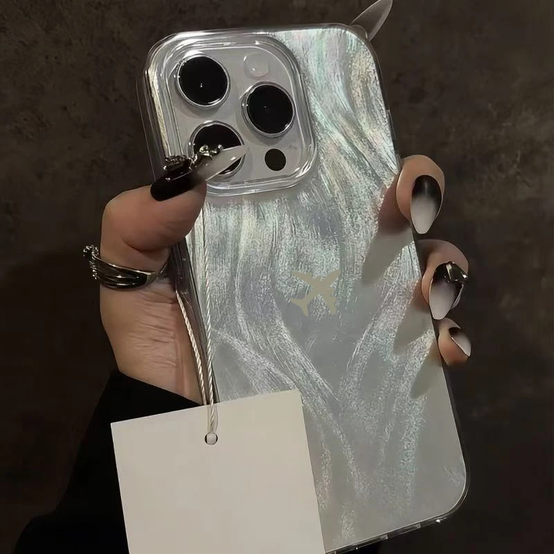 Фото Чехол для iPhone 17, 16, 15, 14, 13, 12, 11 Pro Max, минималистичный дизайн самолета, чехол IMD для iPhone XS XR X 7 8 Plus 16E 17 Air Funda №2