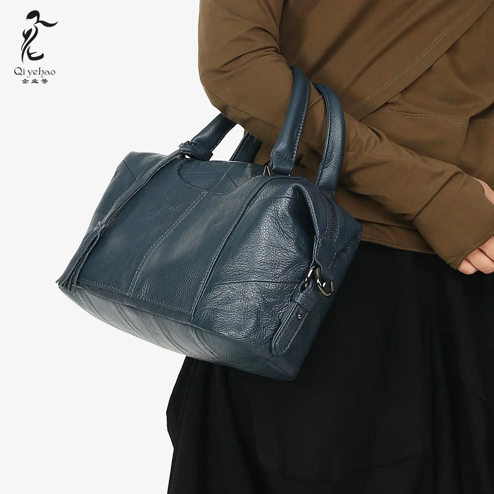 

Женская сумка из натуральной кожи, новая женская сумка через плечо, сумка через плечо из мягкой воловьей кожи с верхним слоем