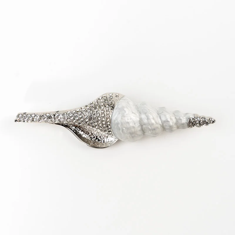 

Fashion Pins White coppert alloy Vintage Conch Girl brooch Jewelry 2023