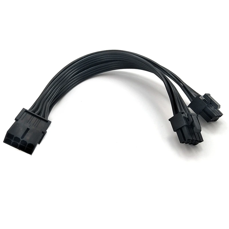 

10 шт., видеокарта 20 см, 8-контактный разъем «мама» на 2x8p (6 + 2), штырьковый коридор, мужской PCIe PCI Express 18AWG, 4-линейный кабель