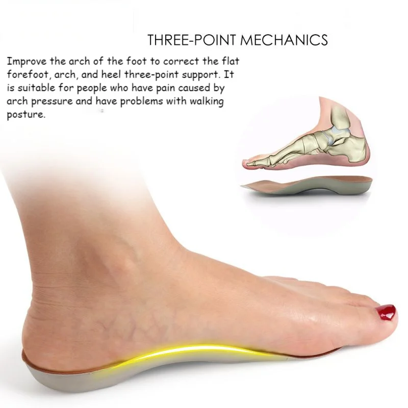  PU GEL GEL Slow Cushioning Seven Points Pad  Youpin Flat Foot Correction Insole High Arch Support TPU Velvet Fabric