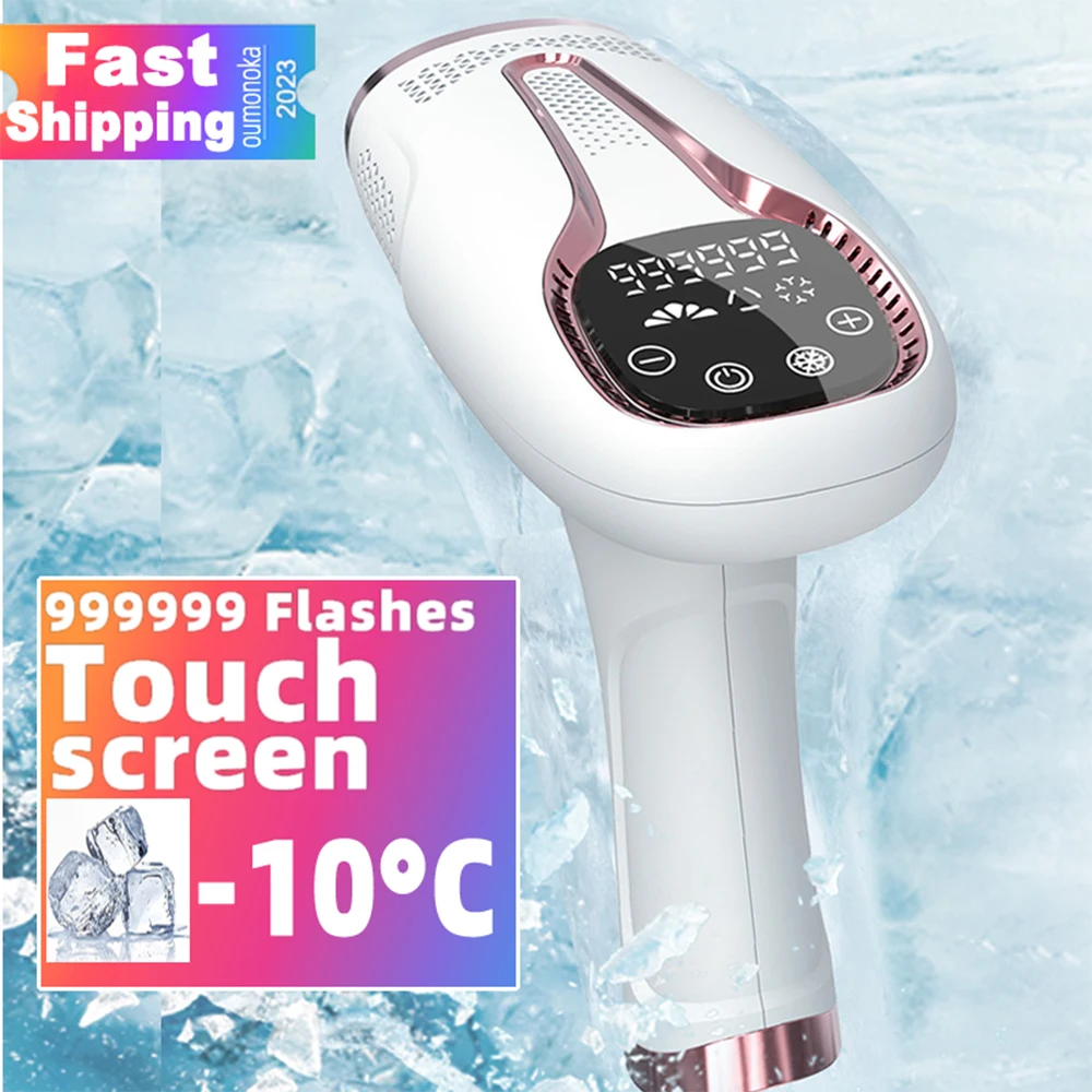 

999999 Flashes Ice Sensing Laser Epilator Permanent Hair Removal IPL Photoepilator Bikini Body Painless Electric Epilator