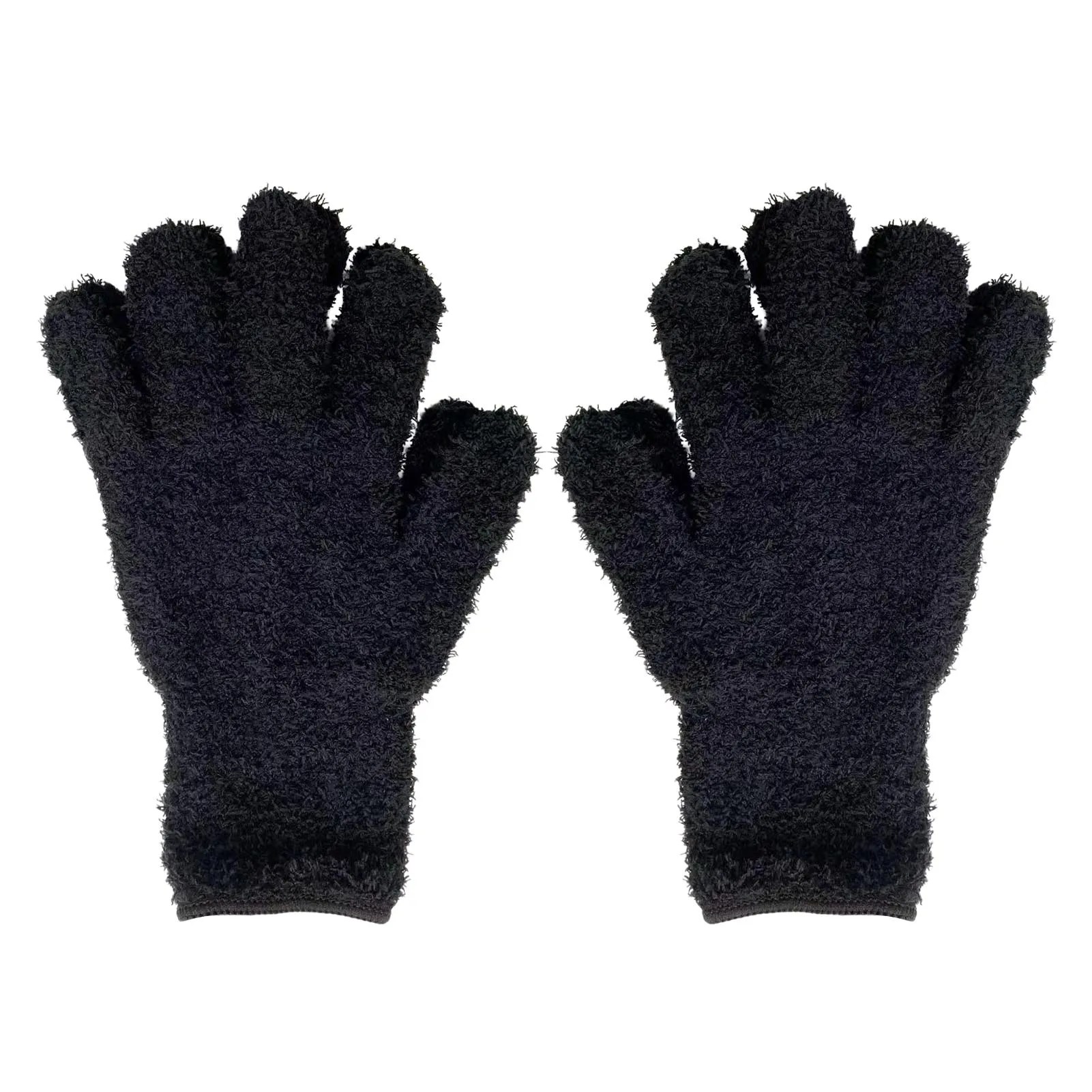 

Hair Gloves Microfiber Gloves Hair Dye Gloves Barber Accessories Home Hair Styling Tools Black Pink Gloves Cleaning Fuzzy Mitts