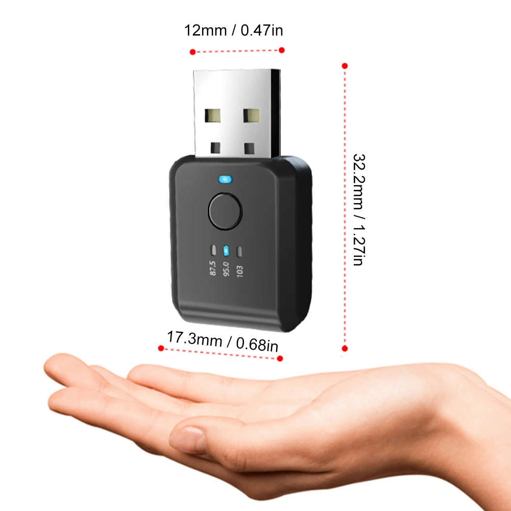 Автомобильный Bluetooth 5 1 FM01 передатчик приемник громкой связи вызов мини USB мощный