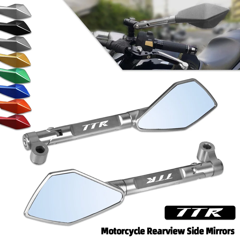 

Universal Motorcycle Mirrors Adjustable Rearview Side Mirror For YAMAHA TTR125 TTR 125 L LE LW TW125 TW 125 VMAX V-MAX V MAX