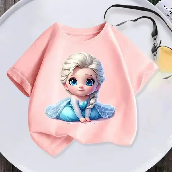 Летние новые детские и футболки Русалочки модные летние принцессы для мальчиков