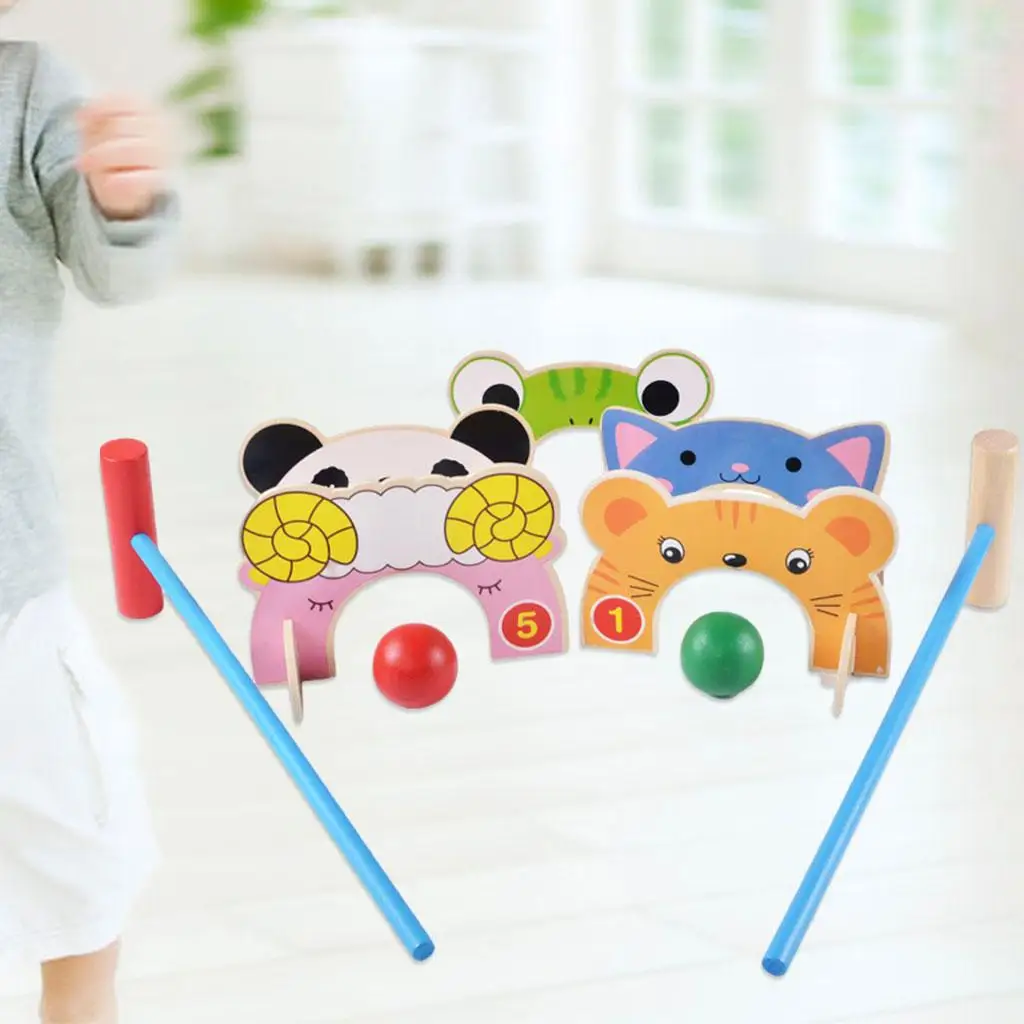 

Croquet Set Educational Toys Set Kids Toys for Backyard Office