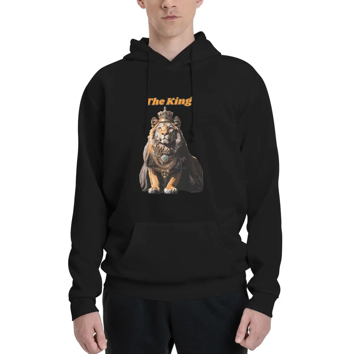 

I Am The King Polyester Hoodie Men's Women's Sweater Size XXS-3XL