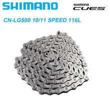 SHIMANO CUES CN-LG500 116L/118L120L/122L/124L 9/10/11-speed LINKGLIDE Chain for MTB Mountain Bike Original Road Bike Chain Parts