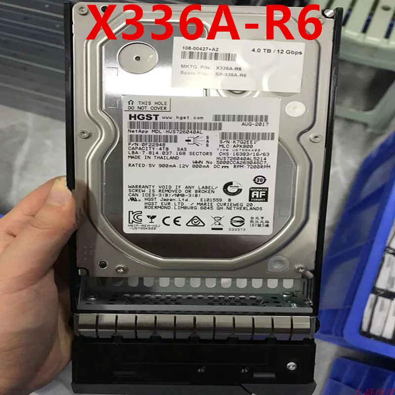 

New Original Hard Disk For NetApp 4TB 3.5" 128MB SAS 7200RPM For X336A-R6 SP-X336A-R6 108-00427