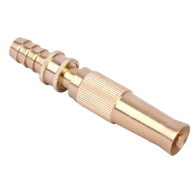 

Garden Hose Thread Brass Hose Nozzle High Pressure Water Hose Nozzle Sprayer