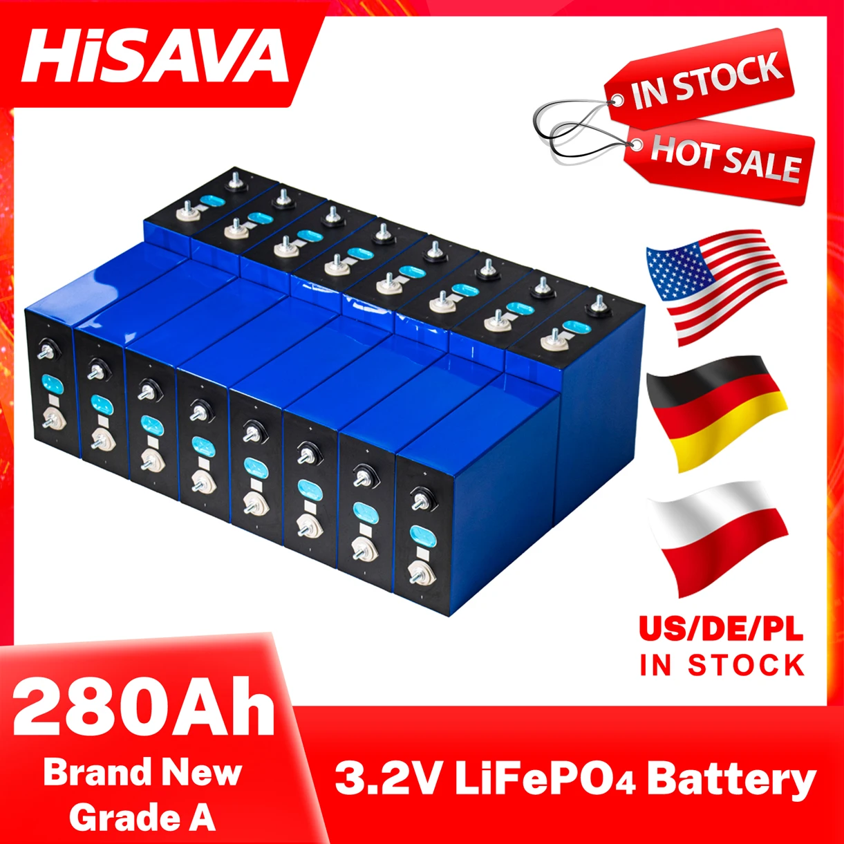 

280AH 3.2V 310AH 320AH LiFePO4 Battery DIY 12V 200AH 48V 100AH 24V Battery Pack for Electric Car PV Solar Energy Storage System