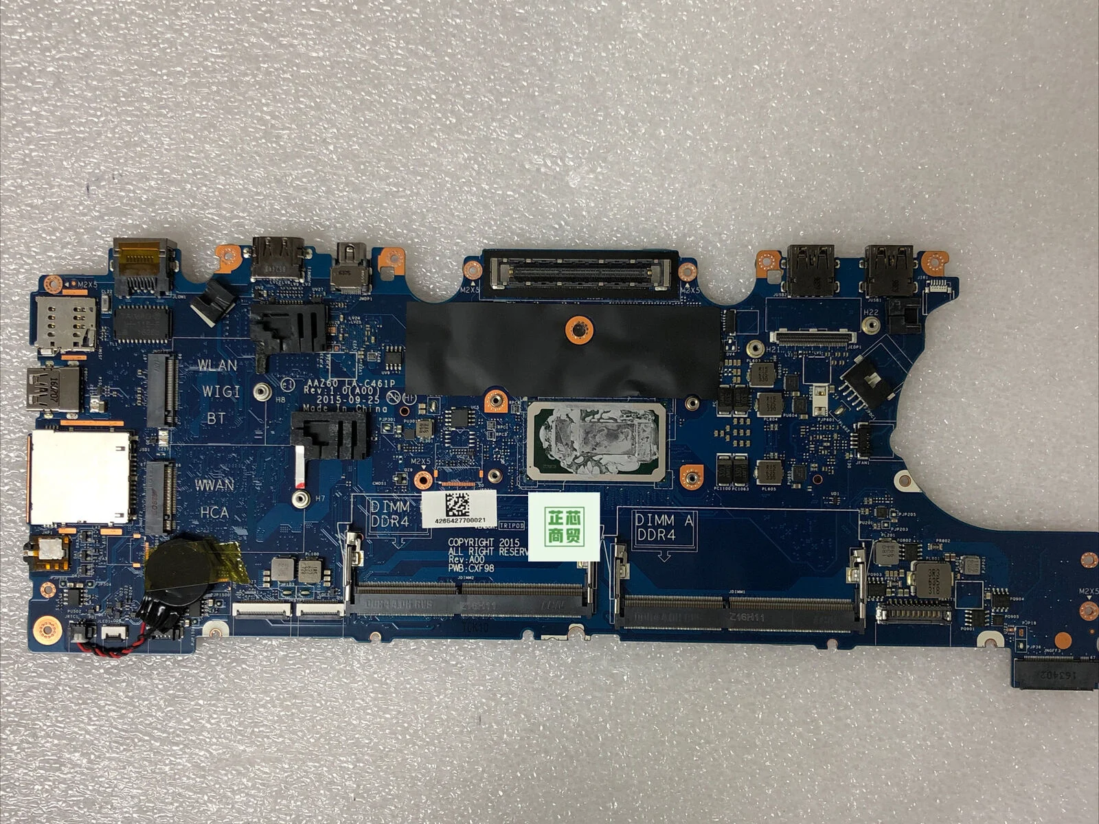 

Genuine FOR Dell E7470 Motherboard CN-0YDW8F LA-C461P i7-6650U 0YDW8F YDW8F