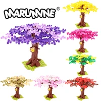 marumine trees with bird nest ideas assembling building bricks city park garden gift blocks nature plant model kit toys for kids