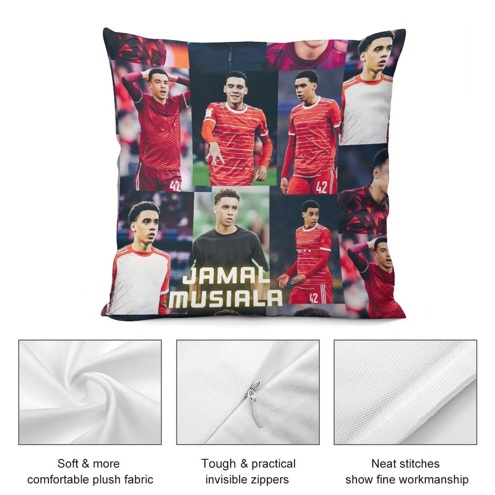 Jamal Musiala новая декоративная подушка подушки для сна мраморный чехол дивана