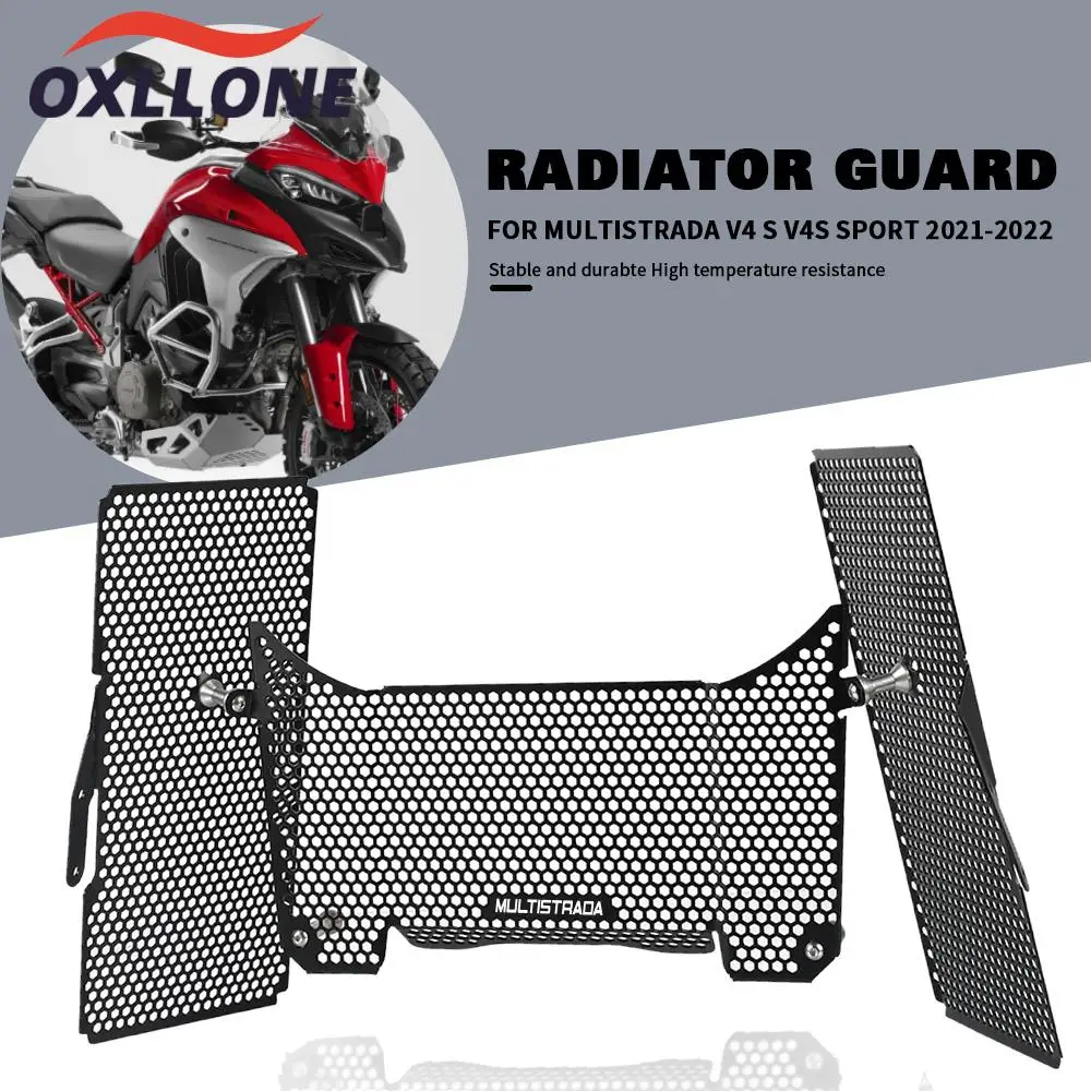 FOR DUCATI Multistrada V4 S V4S Sport 2021 2022 Motorcycle Radiator Guard Grille Cooler Cooling Cover Protection Multistrada V4