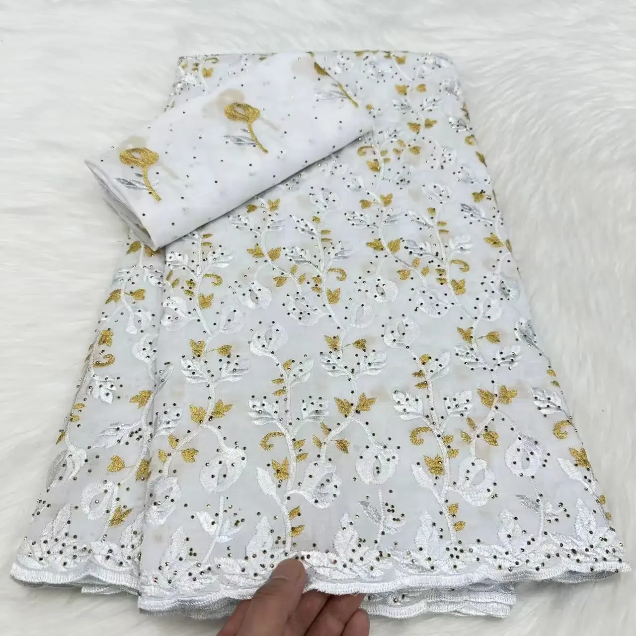 5 + 2 ярда черная австрийская кружевная ткань Brode 2024 высококачественная хлопковая