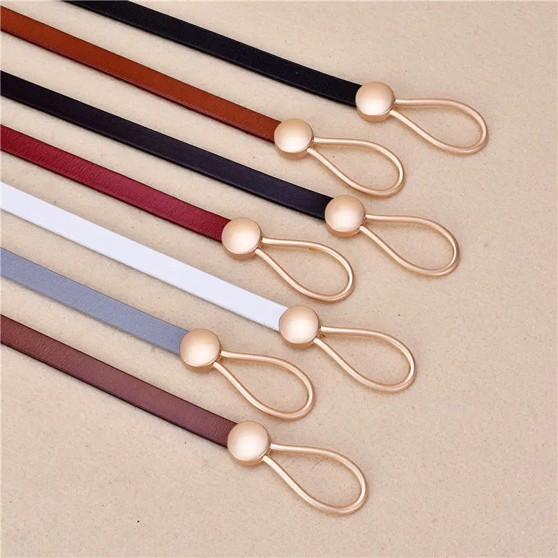 

Ladies Korean Version of Pure Cowhide Black Decorative Personalized Belt Fashion Casual Student Dress Belt