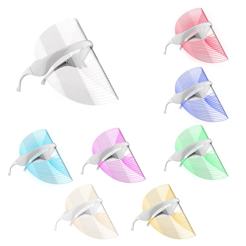 

7 Colors Skin Rejuvenation Beauty Mask LED Light Facial Mask Phototherapy Skin Care Anti Acne Whitening Wrinkle Removal Mask