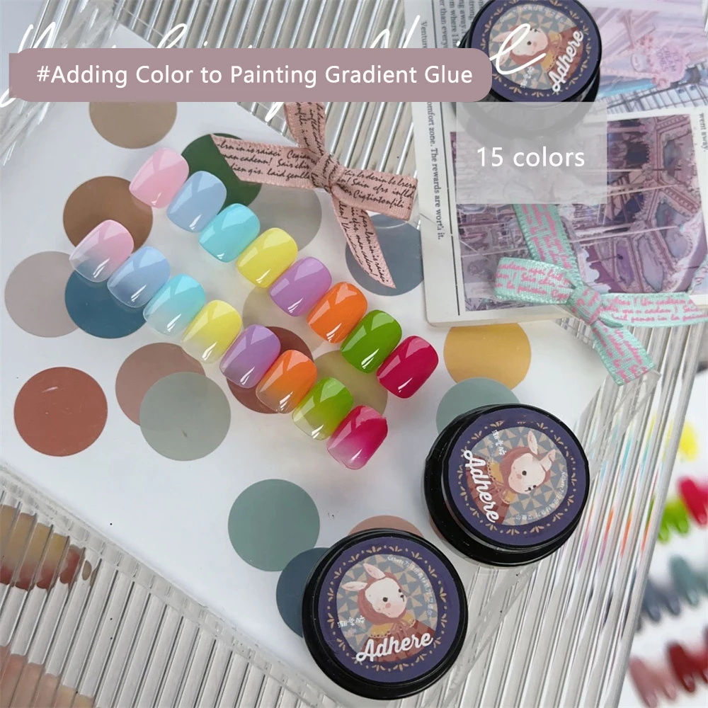 

Уникальные радужные оттенки, фототерапевтический клей, прочный японский клей для ногтей, цветные ногти, популярный клей для ногтей, модный тренд, простота использования