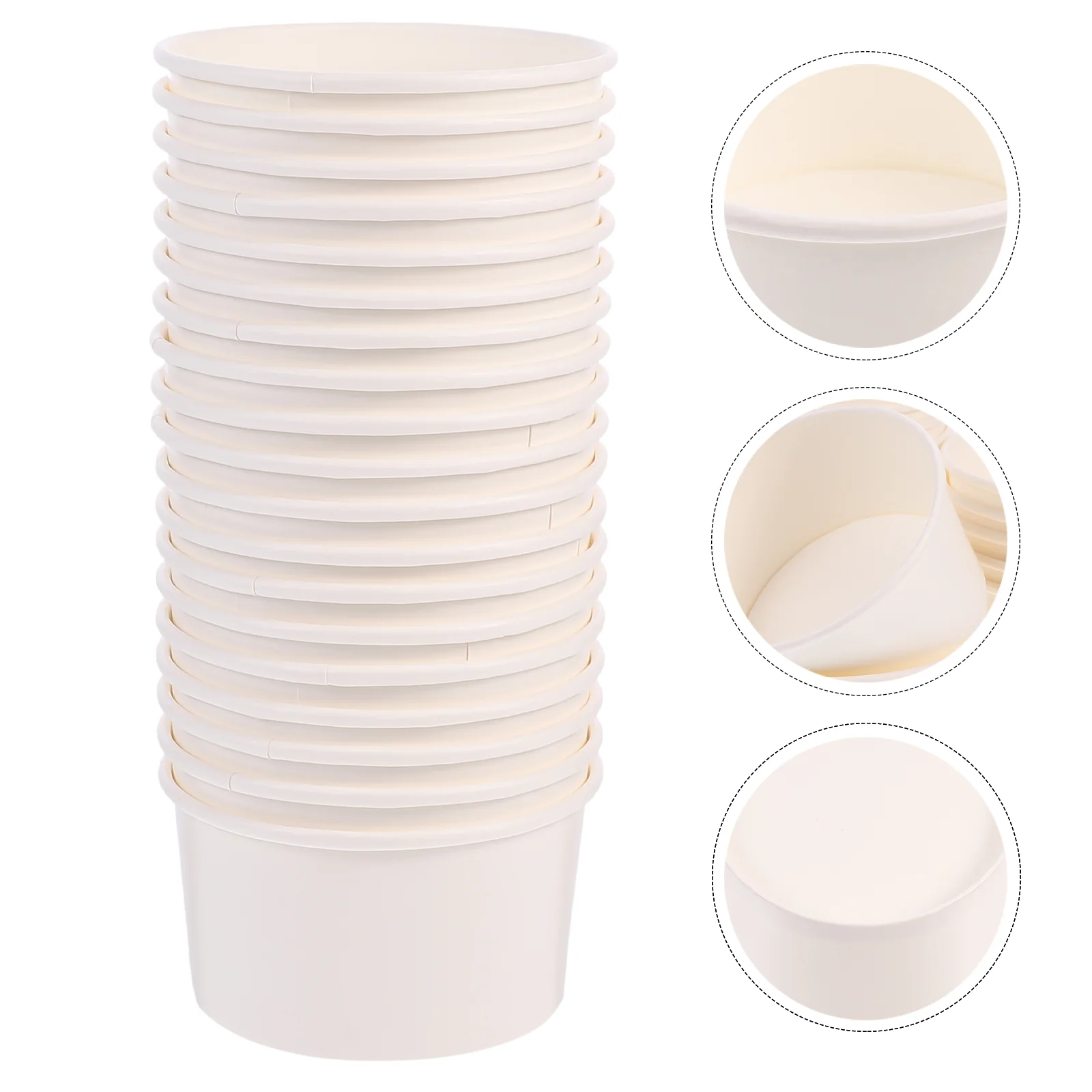 

Cups Paper Ice Cream Cup Disposable Bowl Bowls Yogurt Dessert Cake Snack Serving Pudding Party Mousse Containers Container Soup