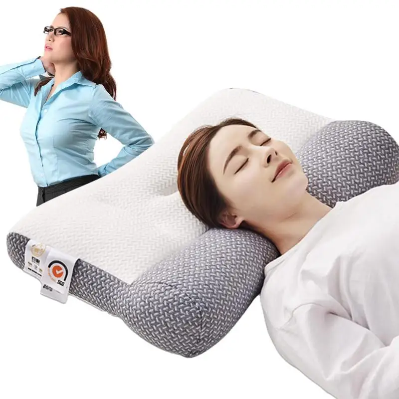 

Memory Foam Cervical Pillow Ergonomic Orthopedic Sleeping Support Pillow For Neck 19x35in Anti-traction Cervical Spine Pillow