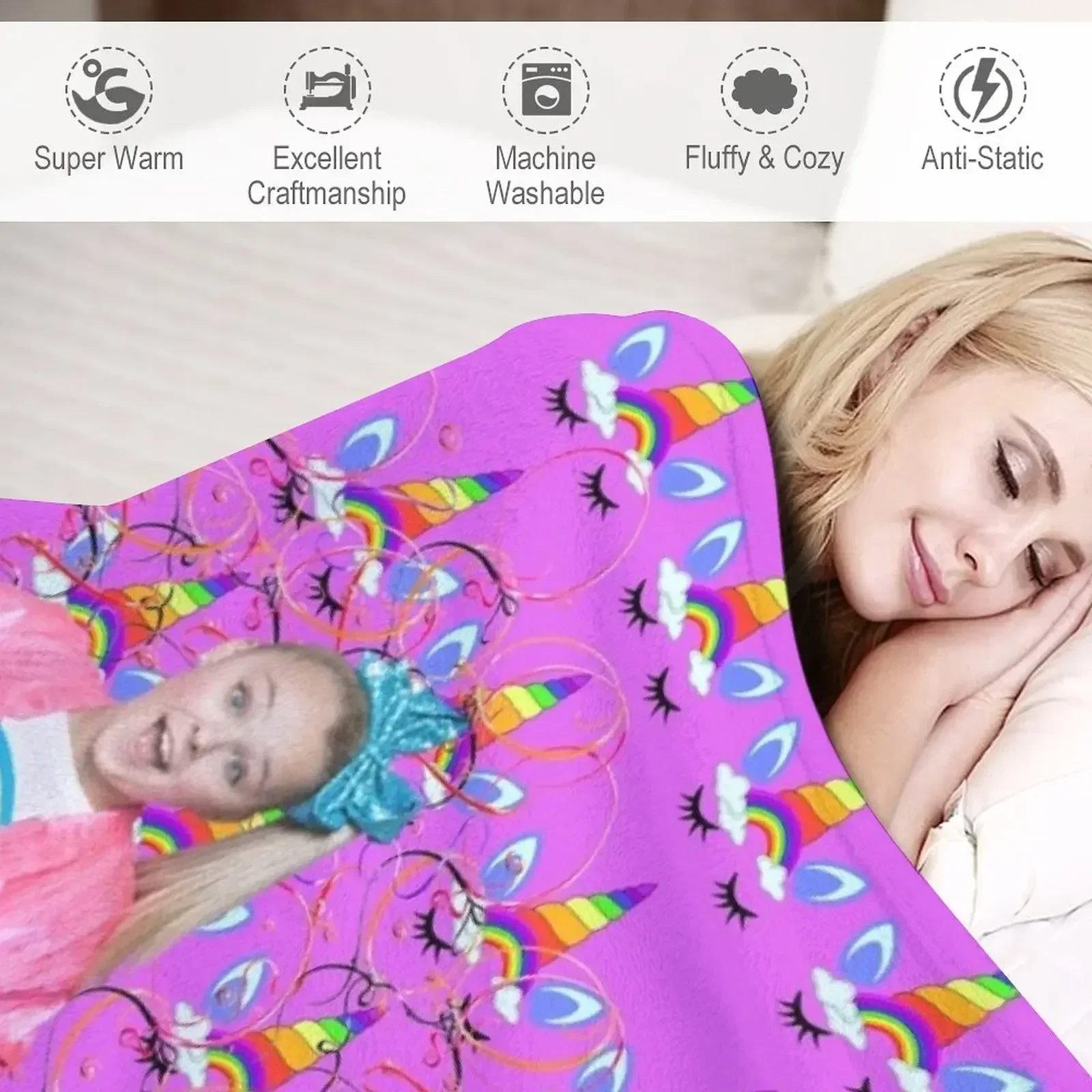 Одеяло jojo siwa роскошные милые одеяла на заказ