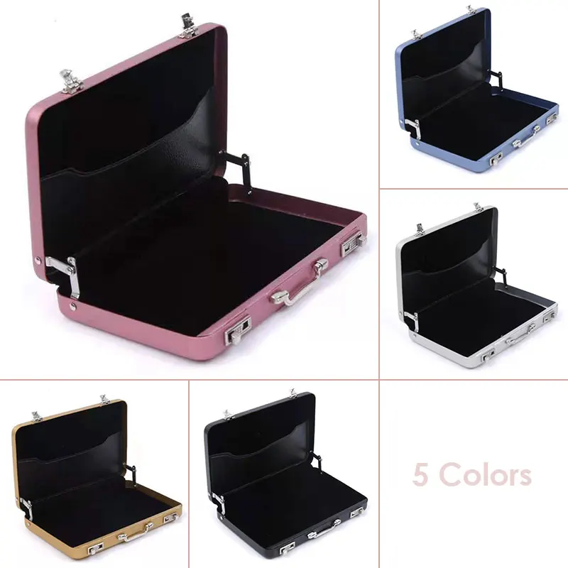 Aluminum Pocket Business Card Case Creative Metal Portable Mini Password Box Card Name Card Holder Carrying Case 1X