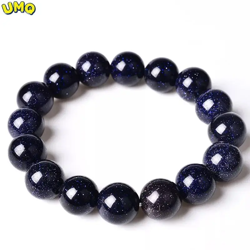 

Pure Blue Sandstone Luck bracelet Romantic Starry Sky Golden for Male and Female Korean Lovers Fashion Jewelry Wealth Healing