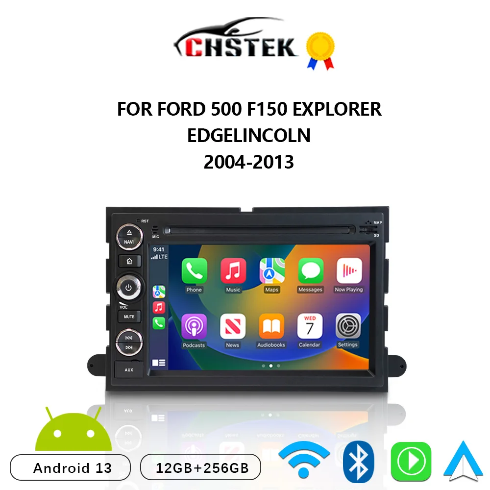 Автомобильный радиоприемник CHSTEK Android 13 Carplay для Ford Explorer Fusion Freestyle Focus Taurus Escape Expedition
