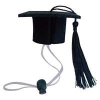 black dog graduation hats pet graduation caps with adjustable straps small pets graduation cap pet dogs cats graduation party
